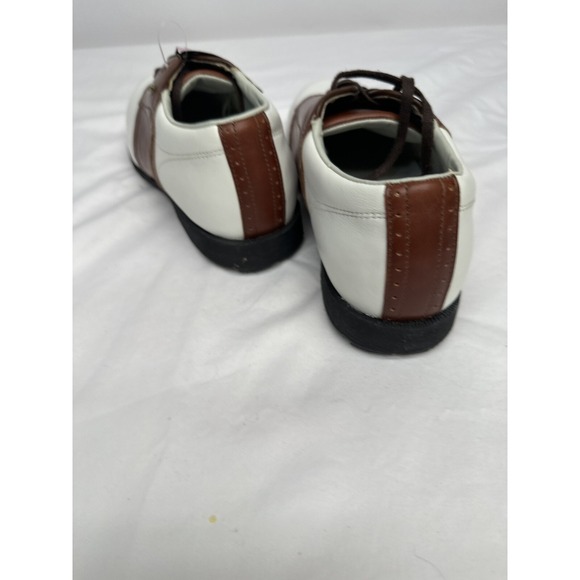 NWT Etonic Comfort Q Loc System Mens Golf‎ Shoes White & Brown Size Small 10M - Picture 14 of 16